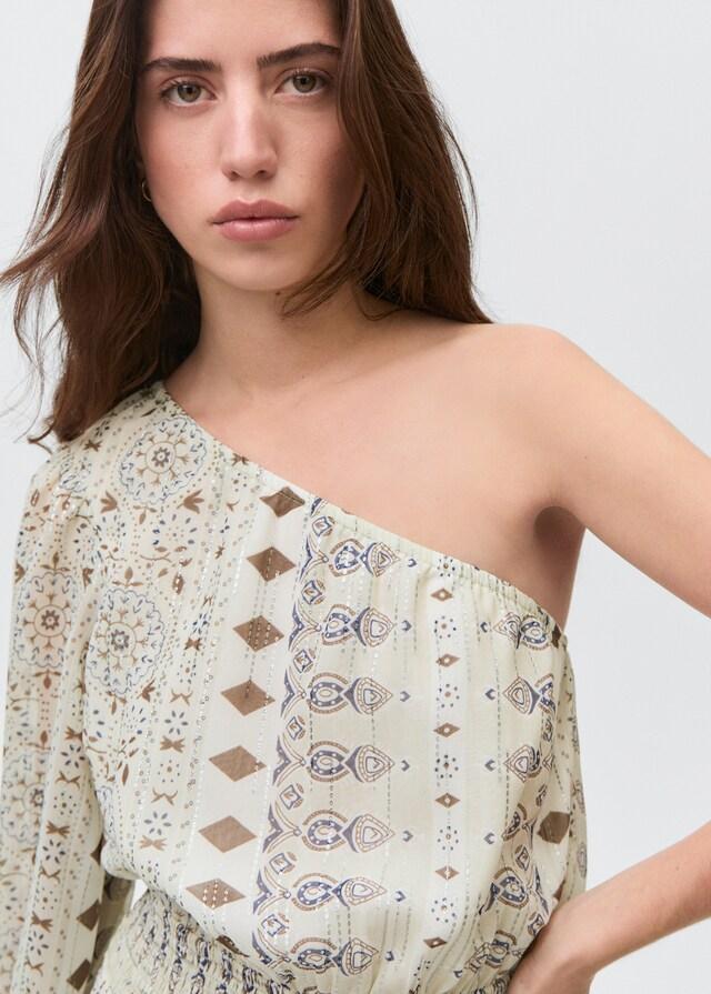 Mango Vestido corto asimétrico Ventas relámpago