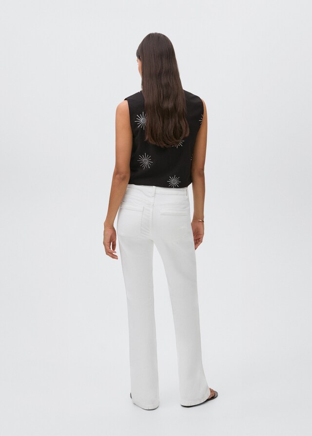 Mango Jeans flare bolsillos Tienda