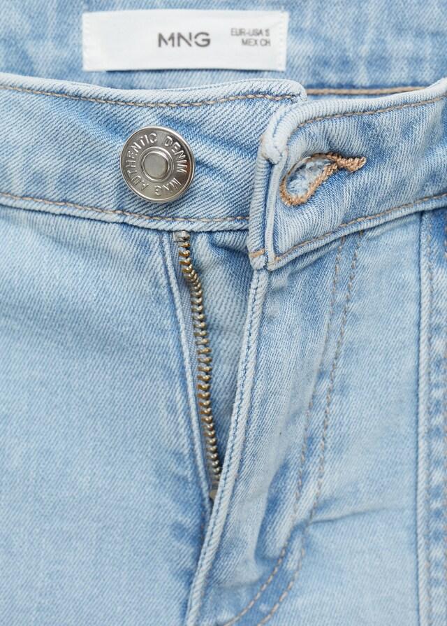 Mango Jeans wideleg bajo deshilachado Liquidación