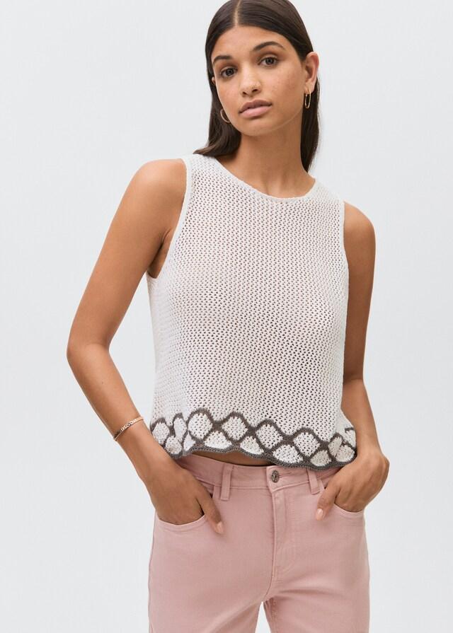 Mango Jeans crop flare cargo Rebajas top