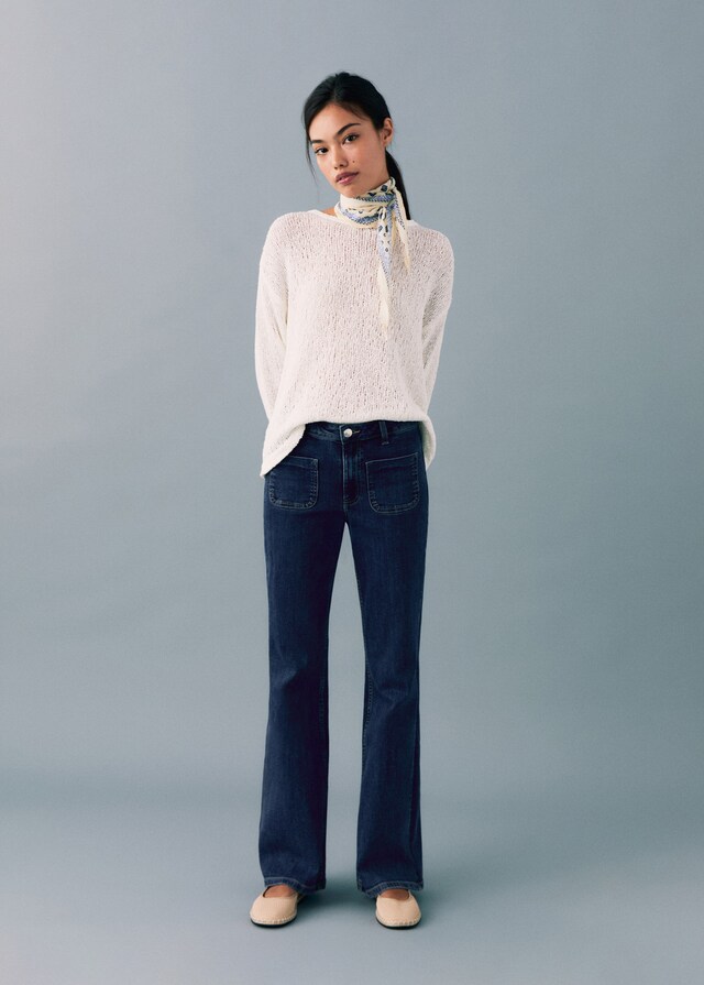 Mango Jeans flare bolsillos Envío gratis