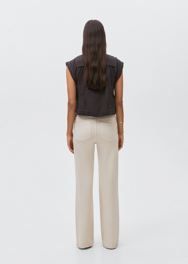 Mango Jeans straight tachuelas Oferta especial