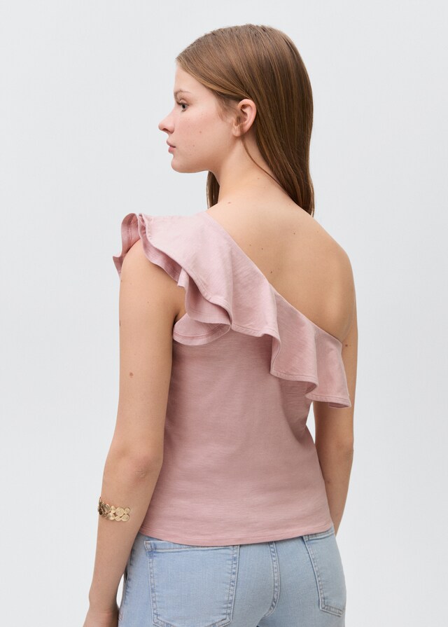 Mango Top asimétrico algodón COMPRAR AHORA