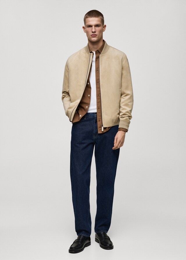 Mango Cazadora bomber efecto ante Promoción trimestral