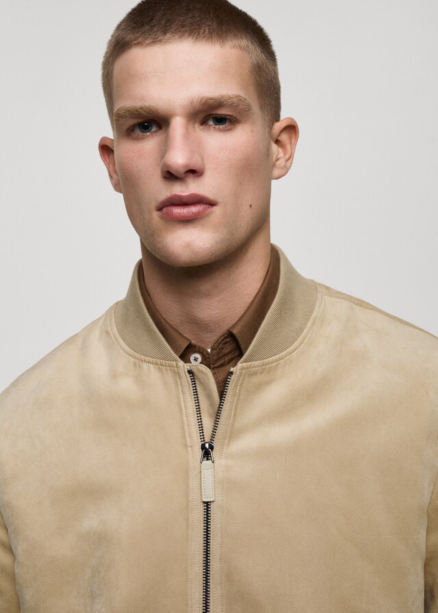 Mango Cazadora bomber efecto ante Promoción trimestral