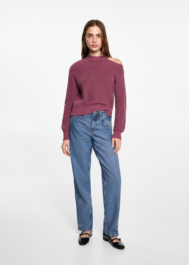 Mango Jersey asimétrico abertura hombro Precios de Black Friday