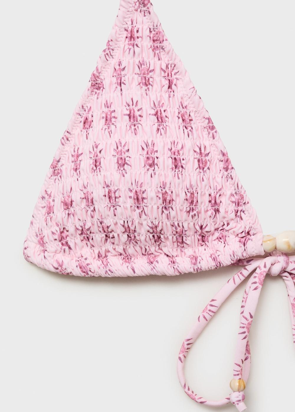 Mango Bikini estampado pompones Grandes ahorros