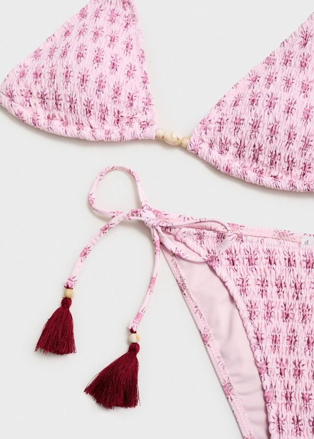 Mango Bikini estampado pompones Grandes ahorros