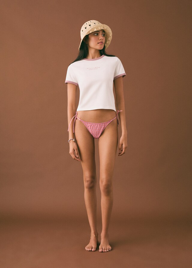 Mango Bikini estampado vichy 2025