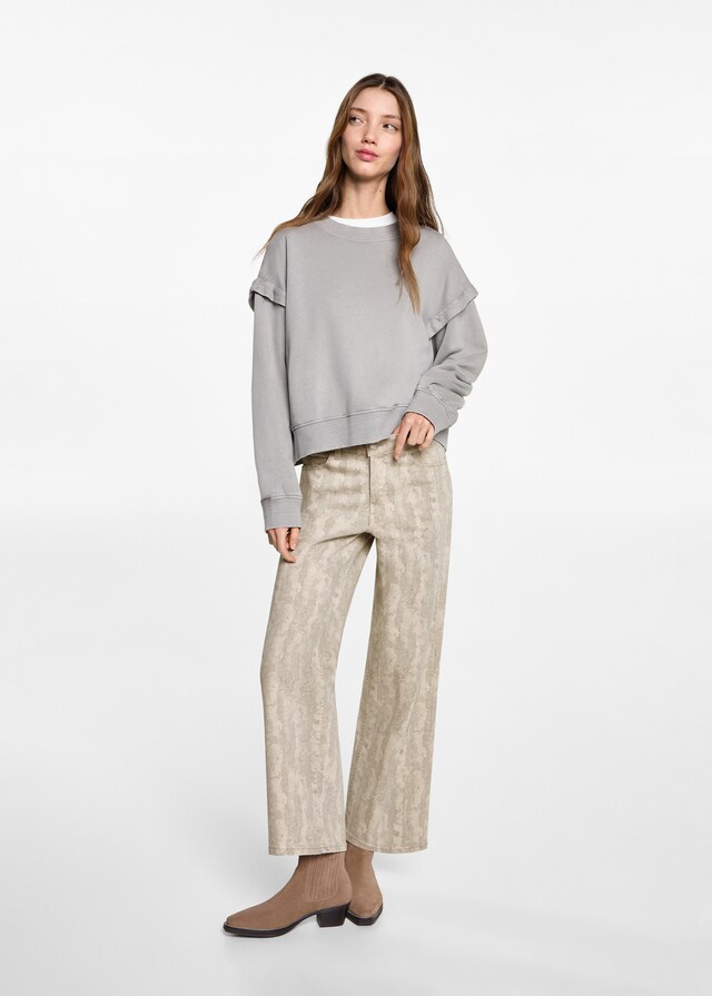 Mango Pantalón culotte estampado Rebajas