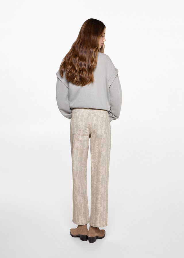Mango Pantalón culotte estampado Rebajas