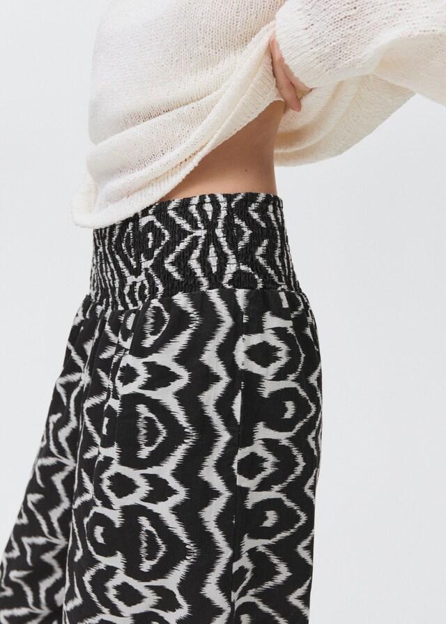 Mango Pantalón recto estampado Ofertas