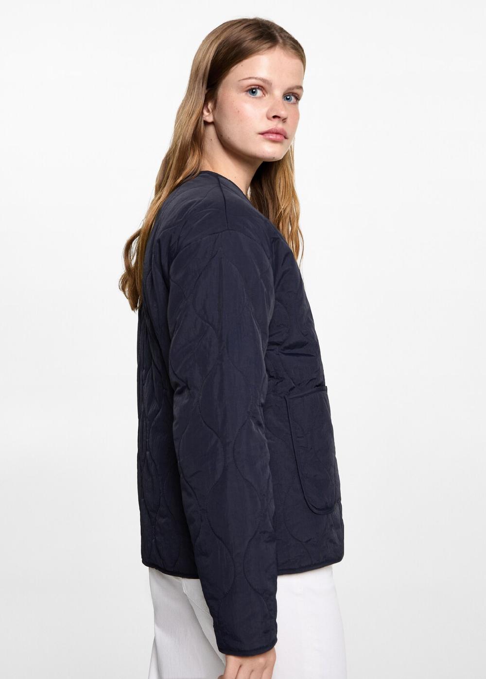 Mango Cazadora acolchada bolsillos Rebajas de fábrica