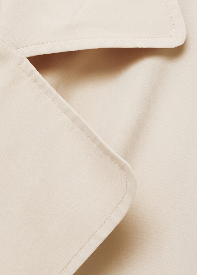 Mango Trench fluido cinturón Los más vendidos