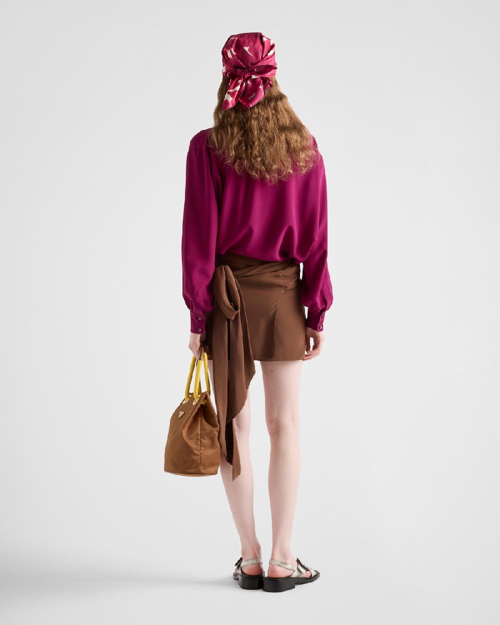 Prada Minifalda de crepé de China Limitado a 3 días