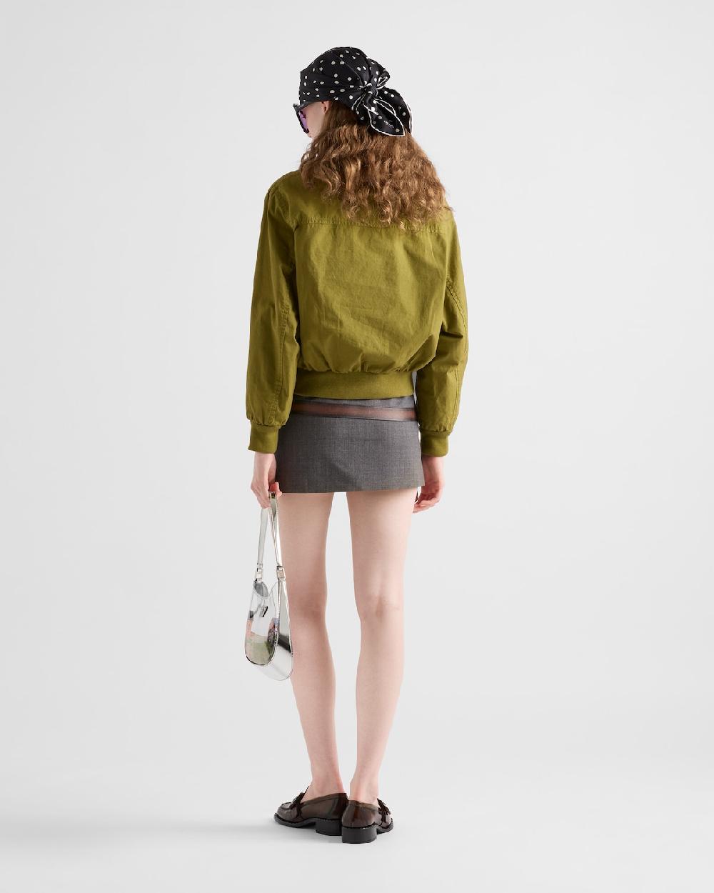 Prada Minifalda de lana técnica Oferta exclusiva