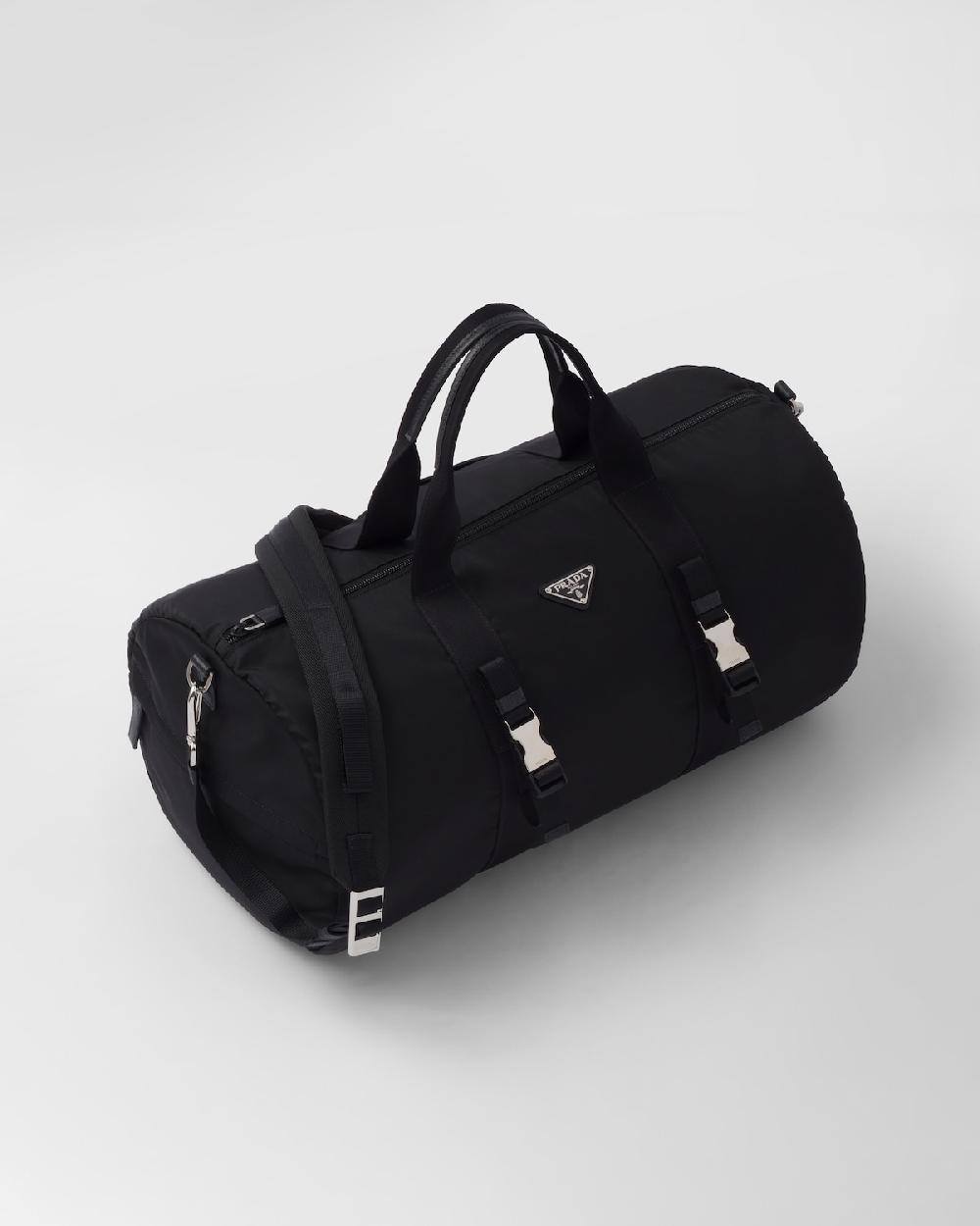 Prada Bolsa de lona en piel Saffiano y Re-Nylon Grandes descuentos