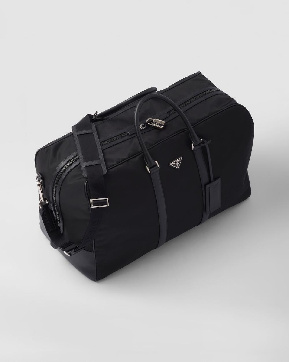 Prada Bolsa de lona en piel Saffiano y Re-Nylon Oferta exclusiva