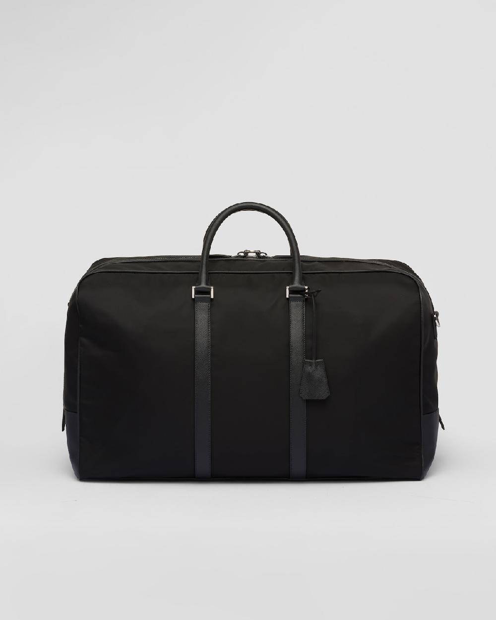 Prada Bolsa de lona en piel Saffiano y Re-Nylon Oferta exclusiva