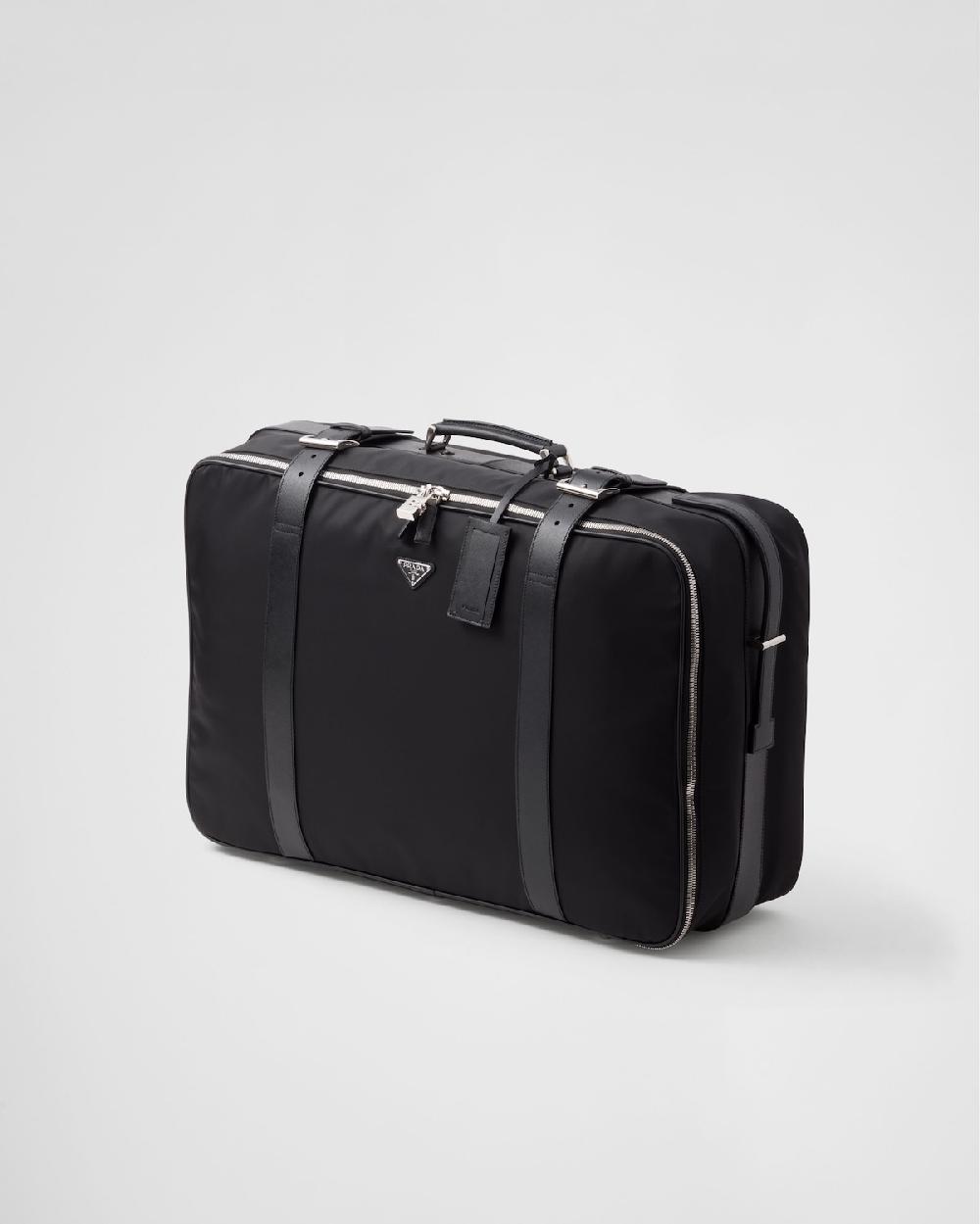 Prada Maleta de Re-Nylon y piel Saffiano