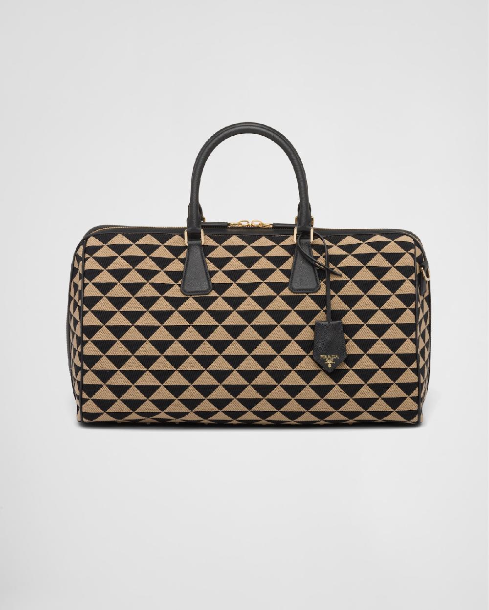 Prada Bolso de viaje Prada Symbole de tela bordada 2025