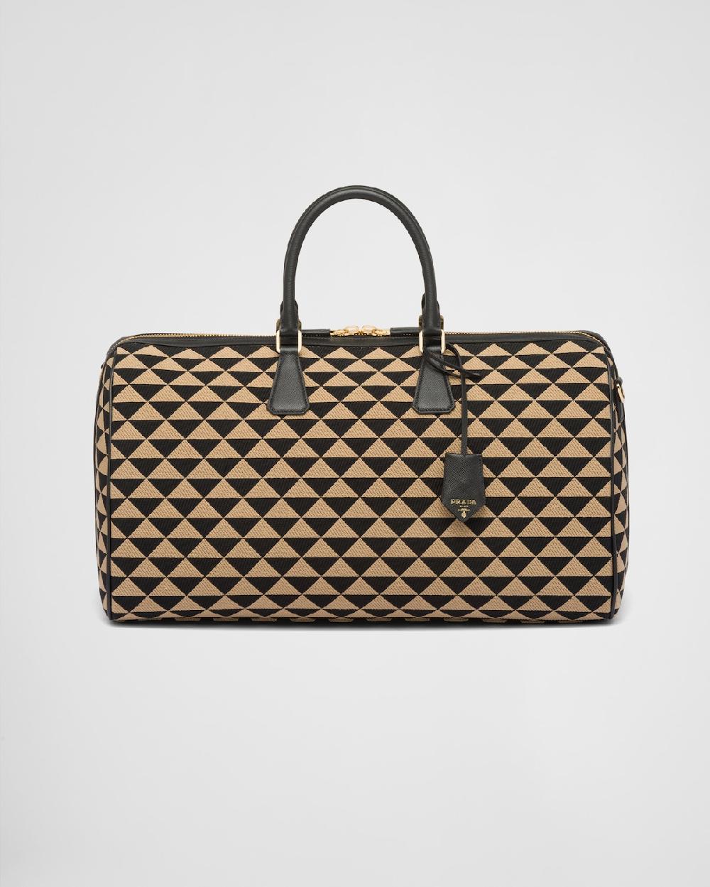 Prada Bolso de viaje Prada Symbole de tela bordada En línea