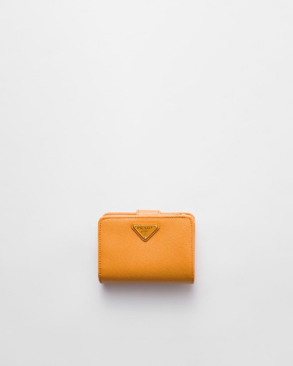 Prada Cartera pequeña de piel Saffiano Ofertas
