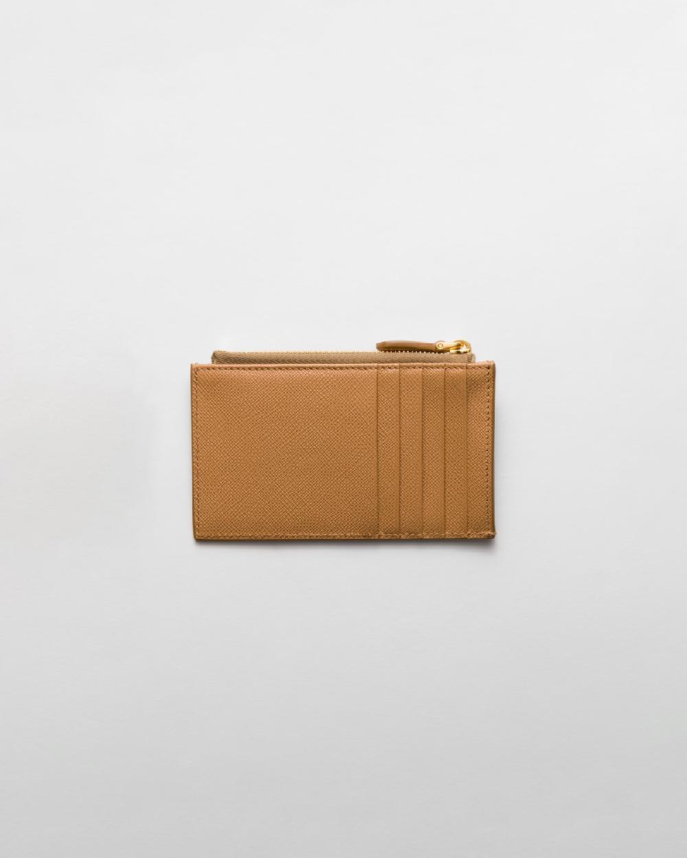 Prada Tarjetero de piel Saffiano Liquidación