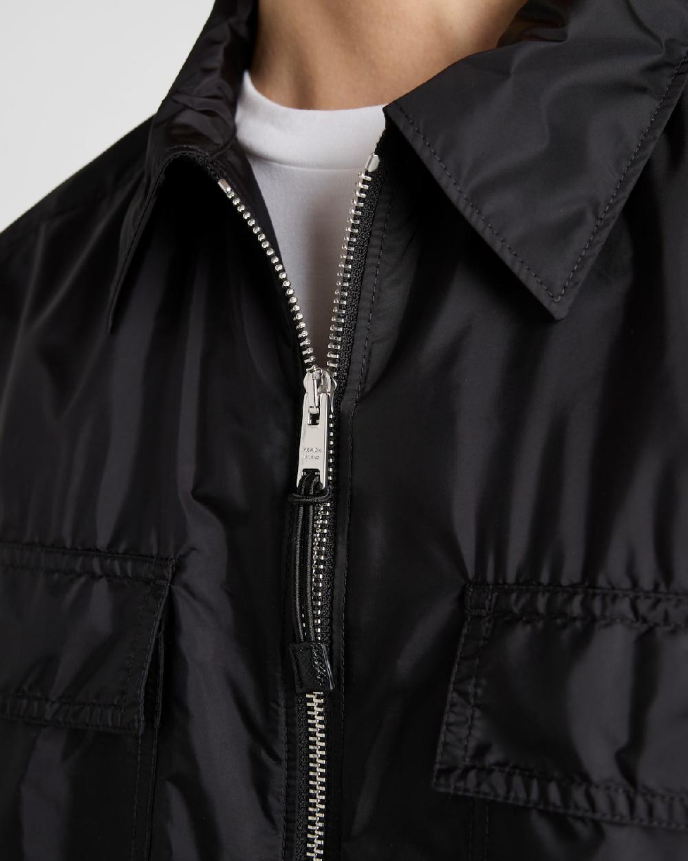 Prada Camisa de manga corta en ligero Re-Nylon Promoción trimestral