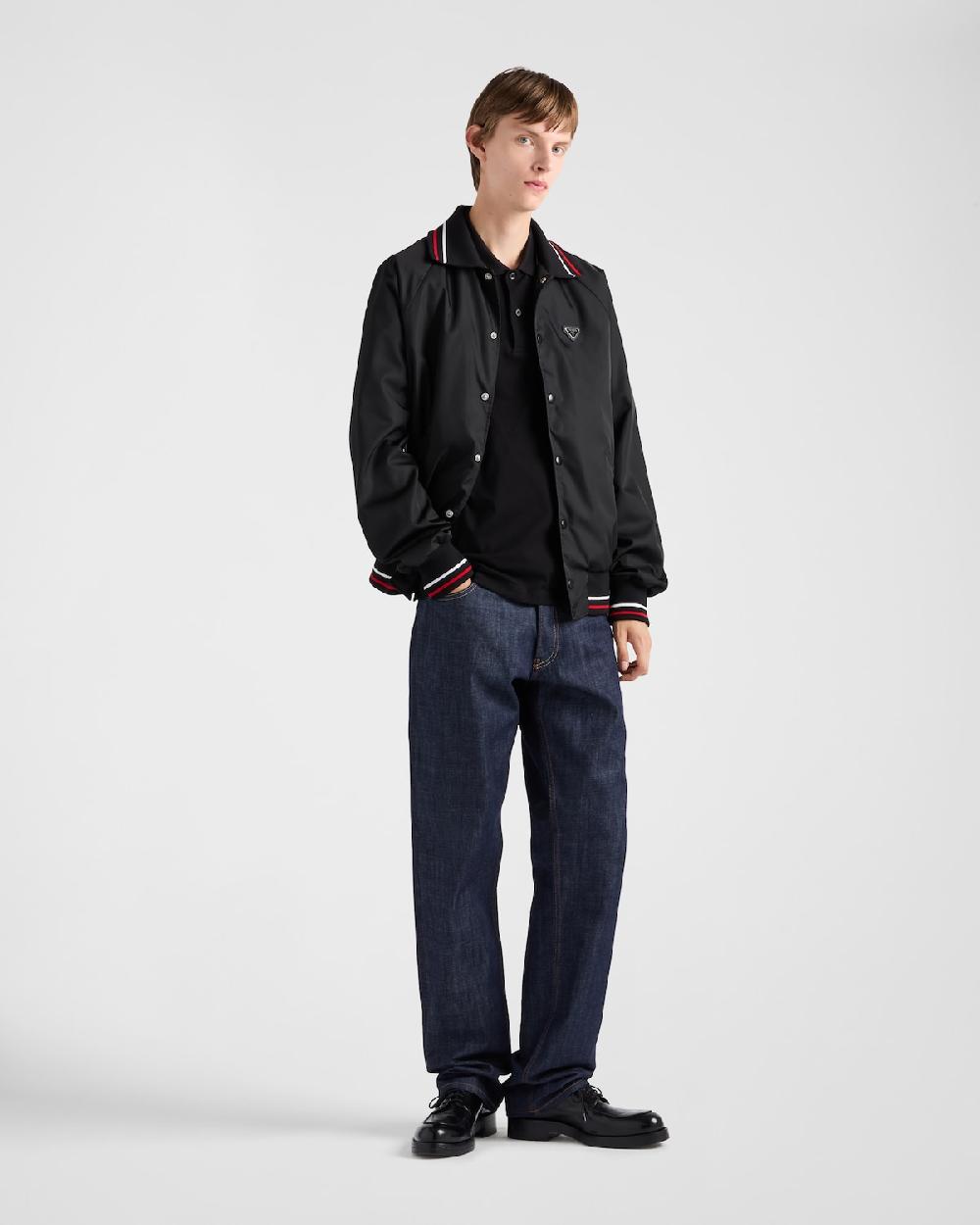 Prada Polo de manga corta en piqué