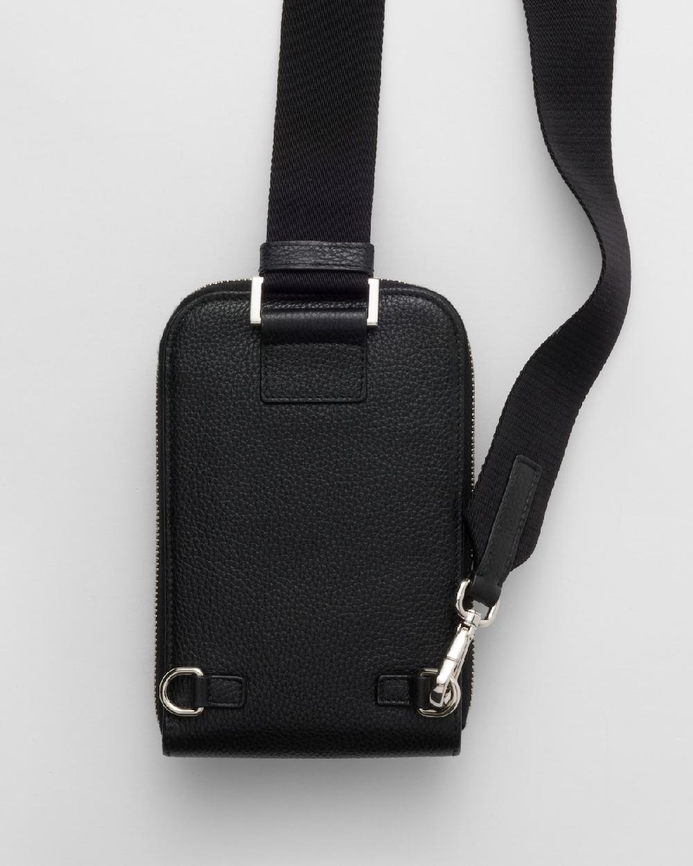 Prada Funda para smartphone de piel Rebajas de fábrica