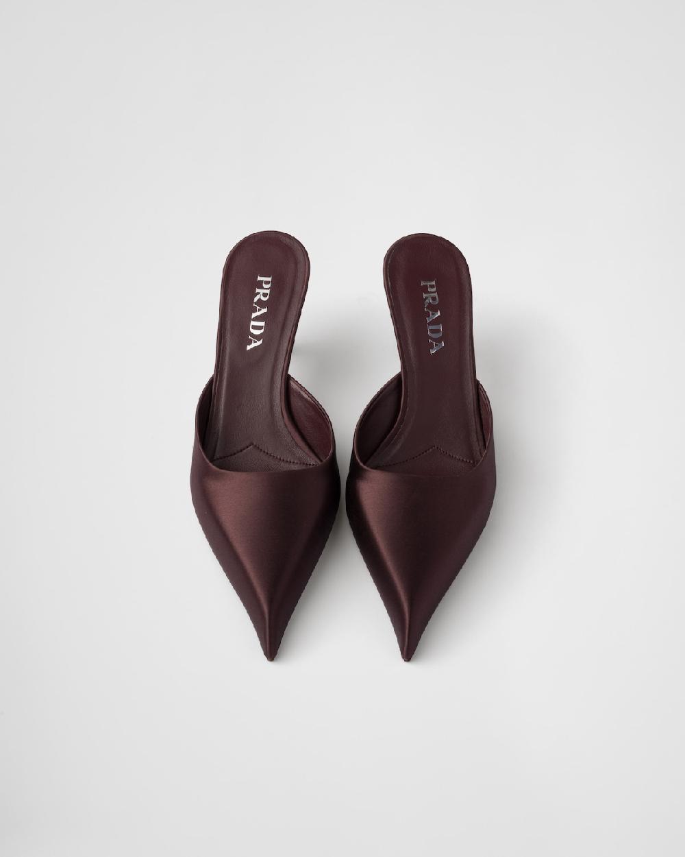 Prada Mules de satén Últimos 2 días