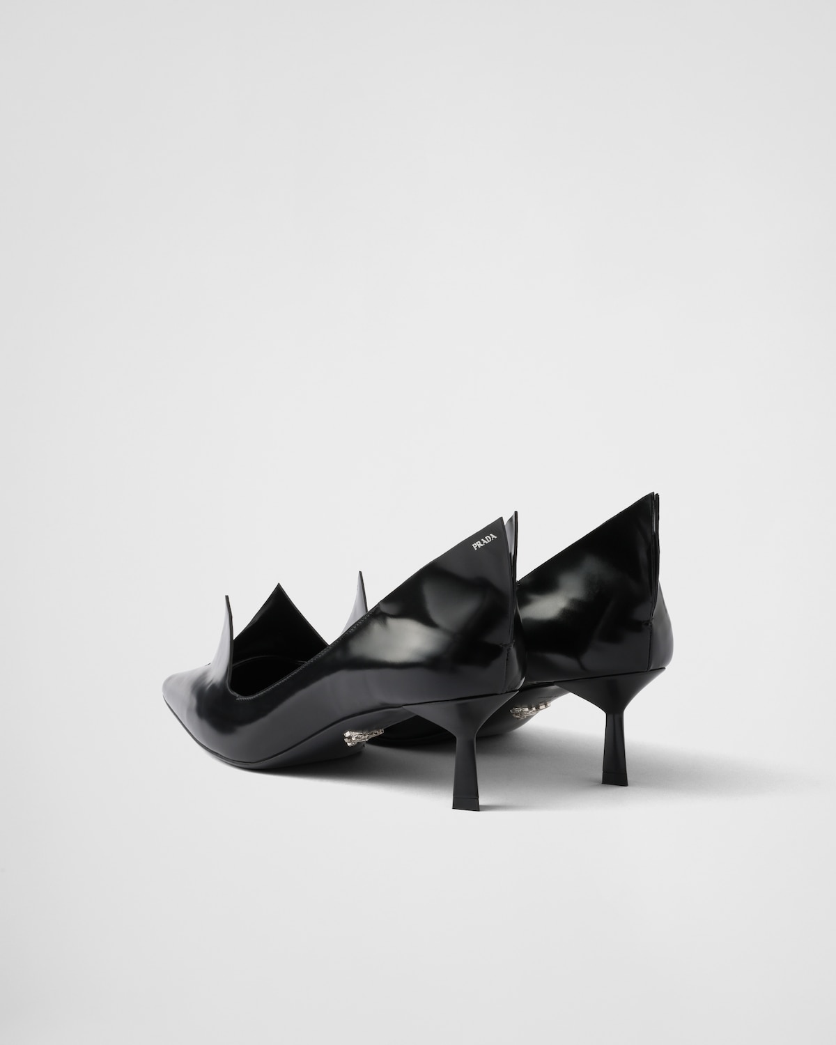 Prada Zapatos de tacón en piel cepillada Promoción por tiempo limitado