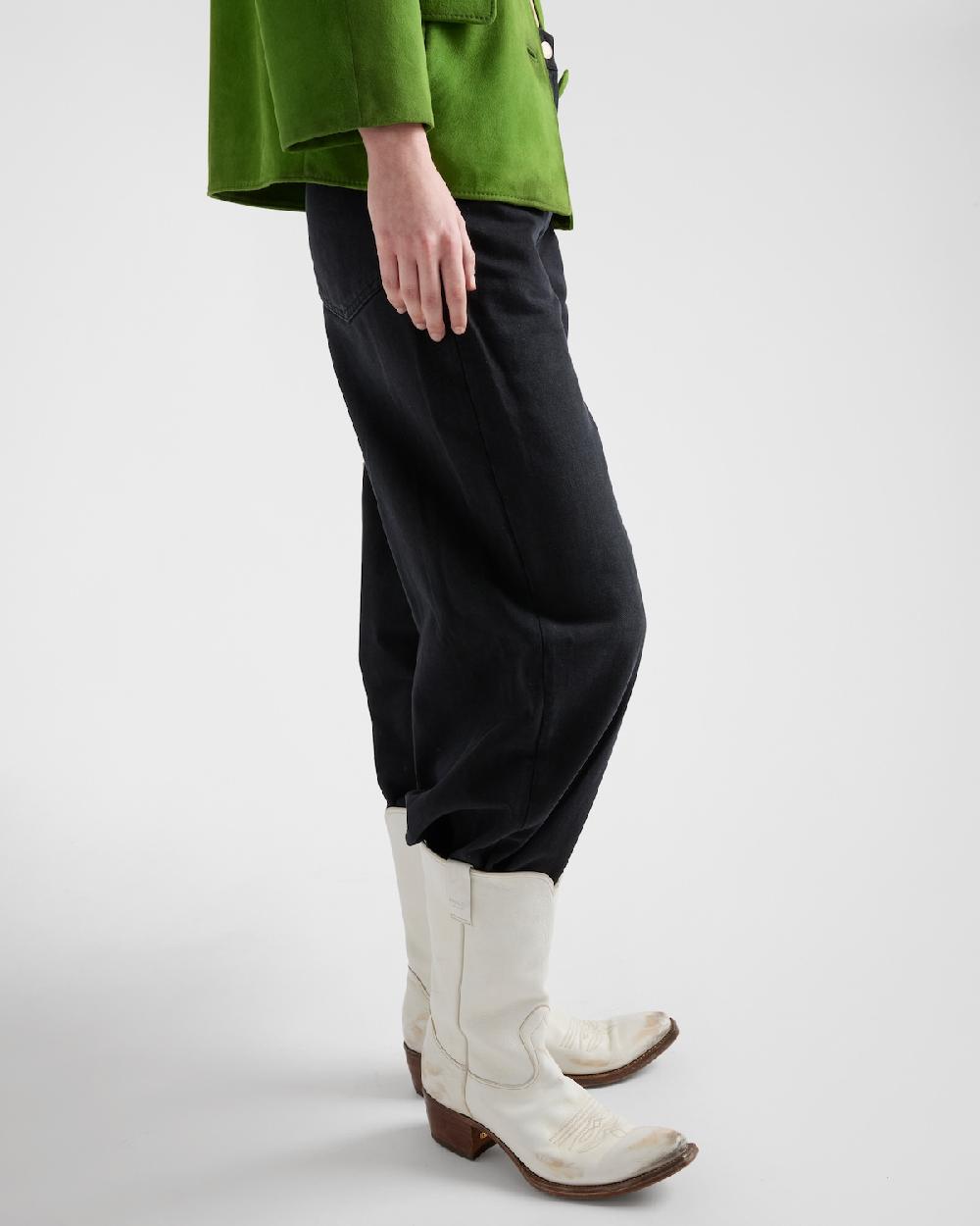 Prada Botas de piel Grandes descuentos