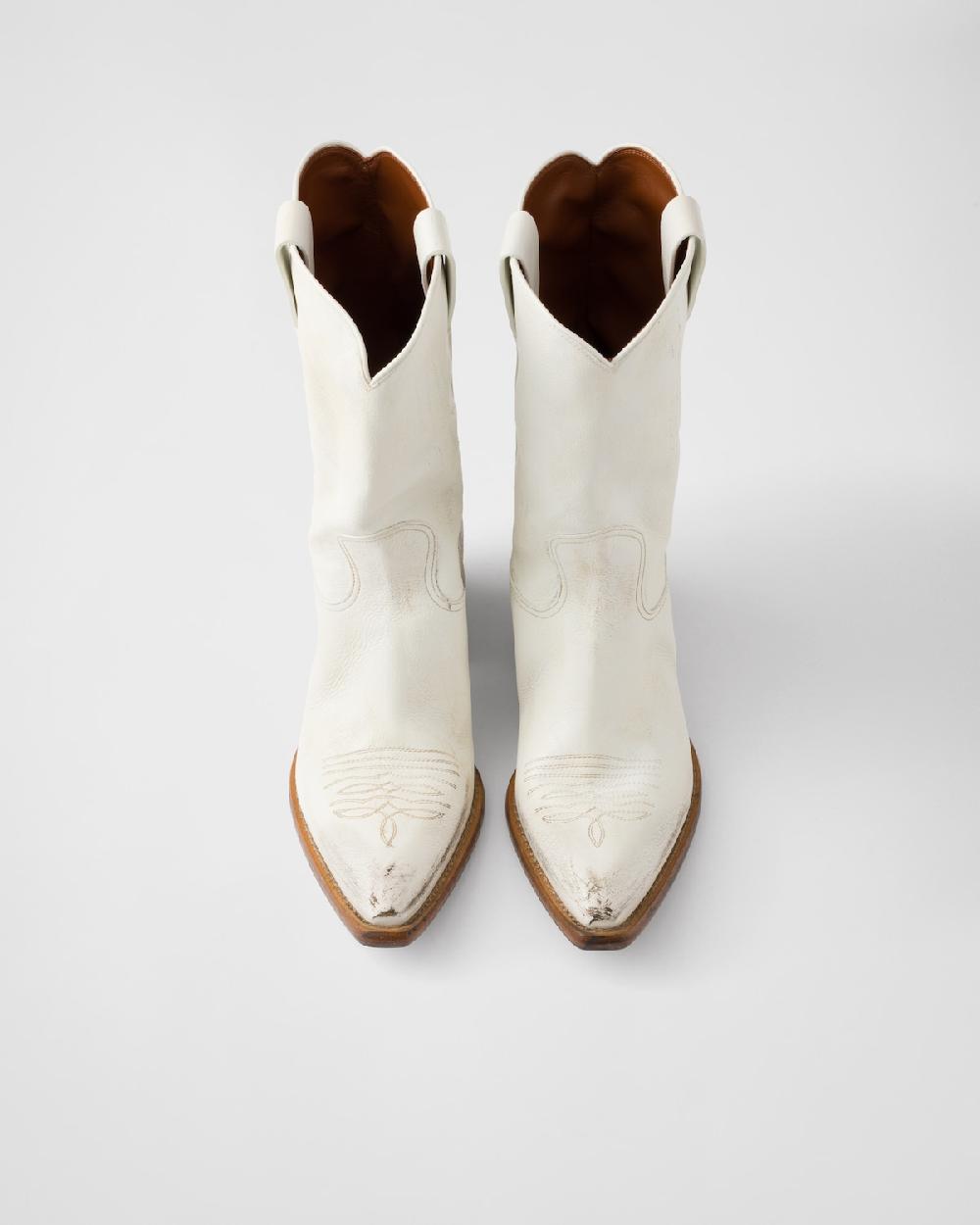 Prada Botas de piel Grandes descuentos