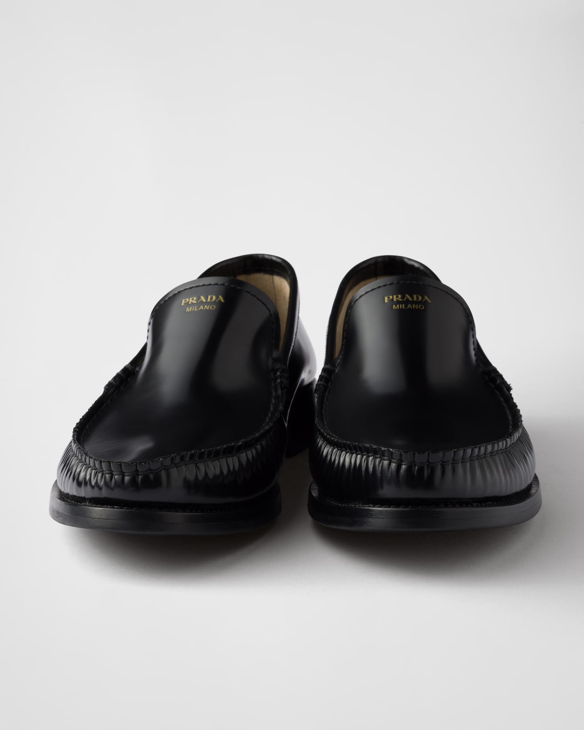 Prada Mocasines de piel cepillada Liquidación