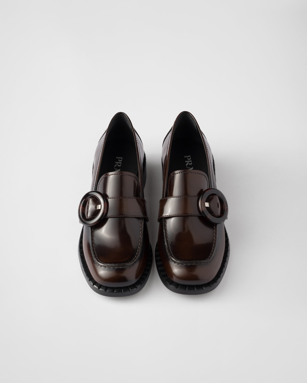 Prada Mocasines de piel cepillada Limitado a 3 días
