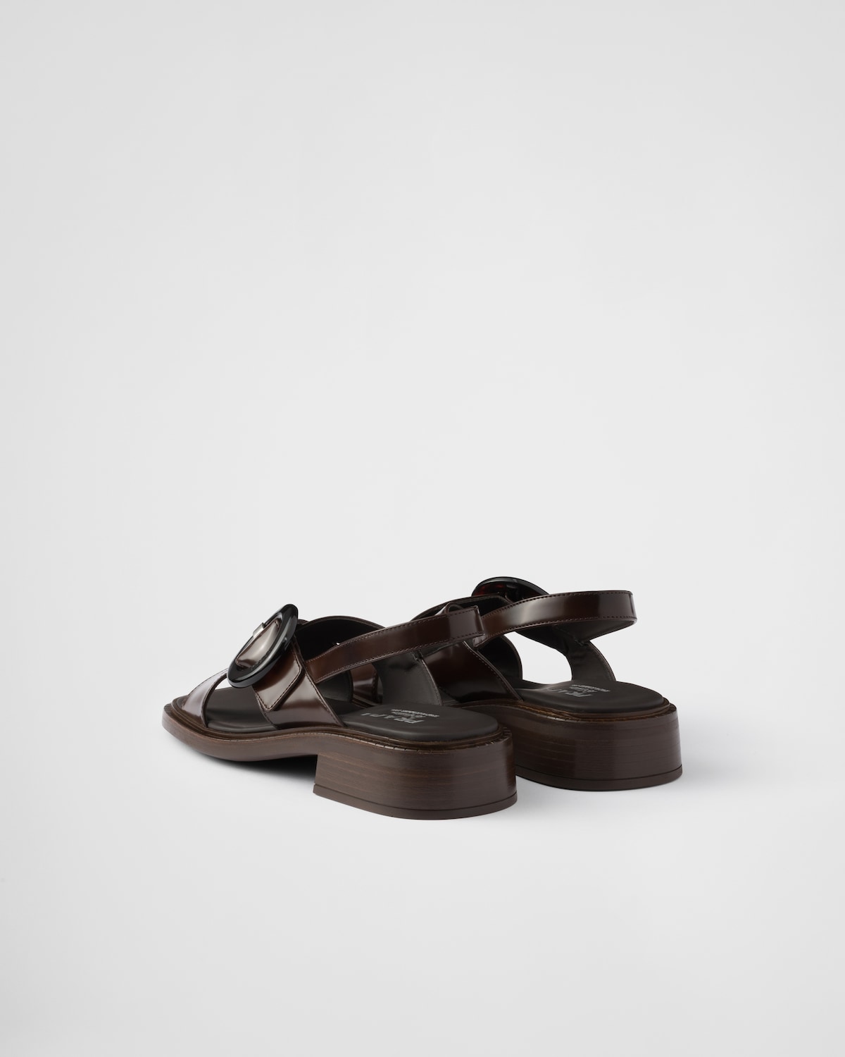 Prada Sandalias de piel cepillada con hebilla Ahorra y exporta