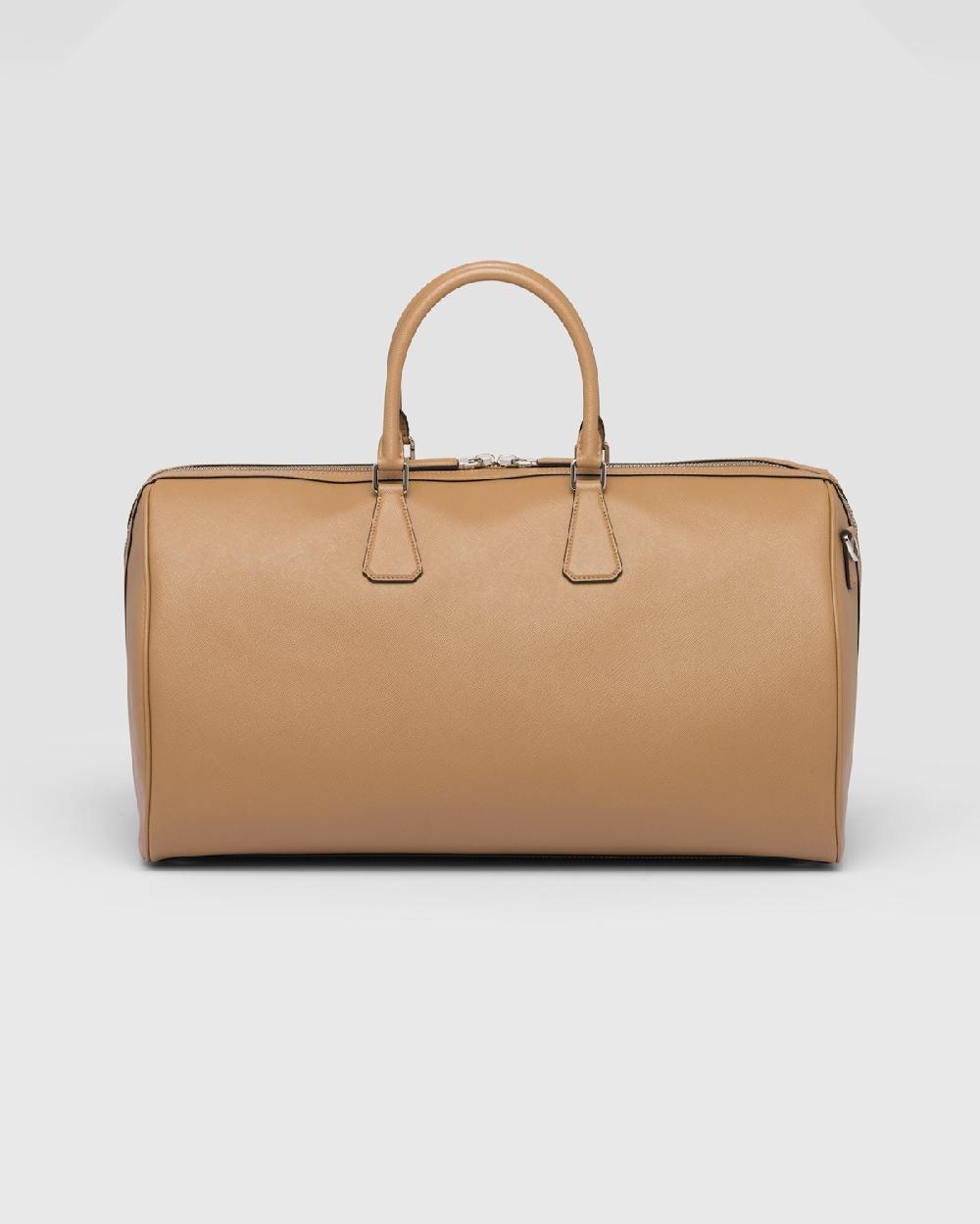 Prada Bolsa de lona en piel Saffiano Última moda