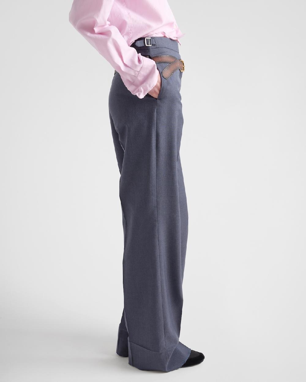 Prada Pantalones de mohair y seda Devoluciones gratuitas
