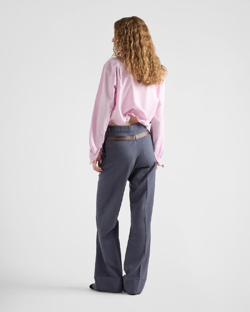 Prada Pantalones de mohair y seda Devoluciones gratuitas