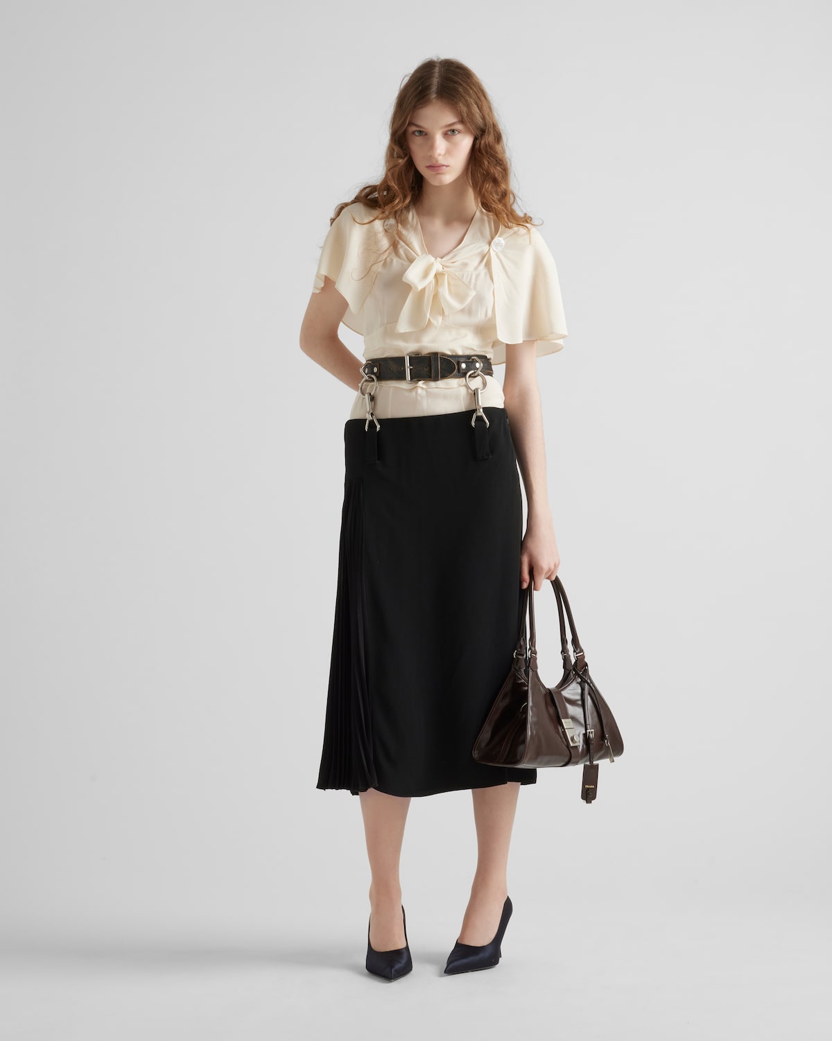 Prada Top de crepé