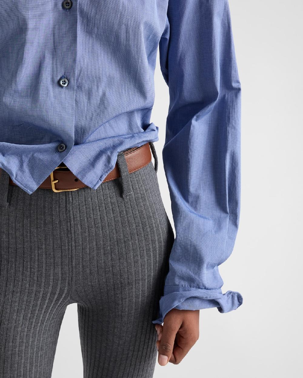 Prada Camisa de fil-à-fil Outlet