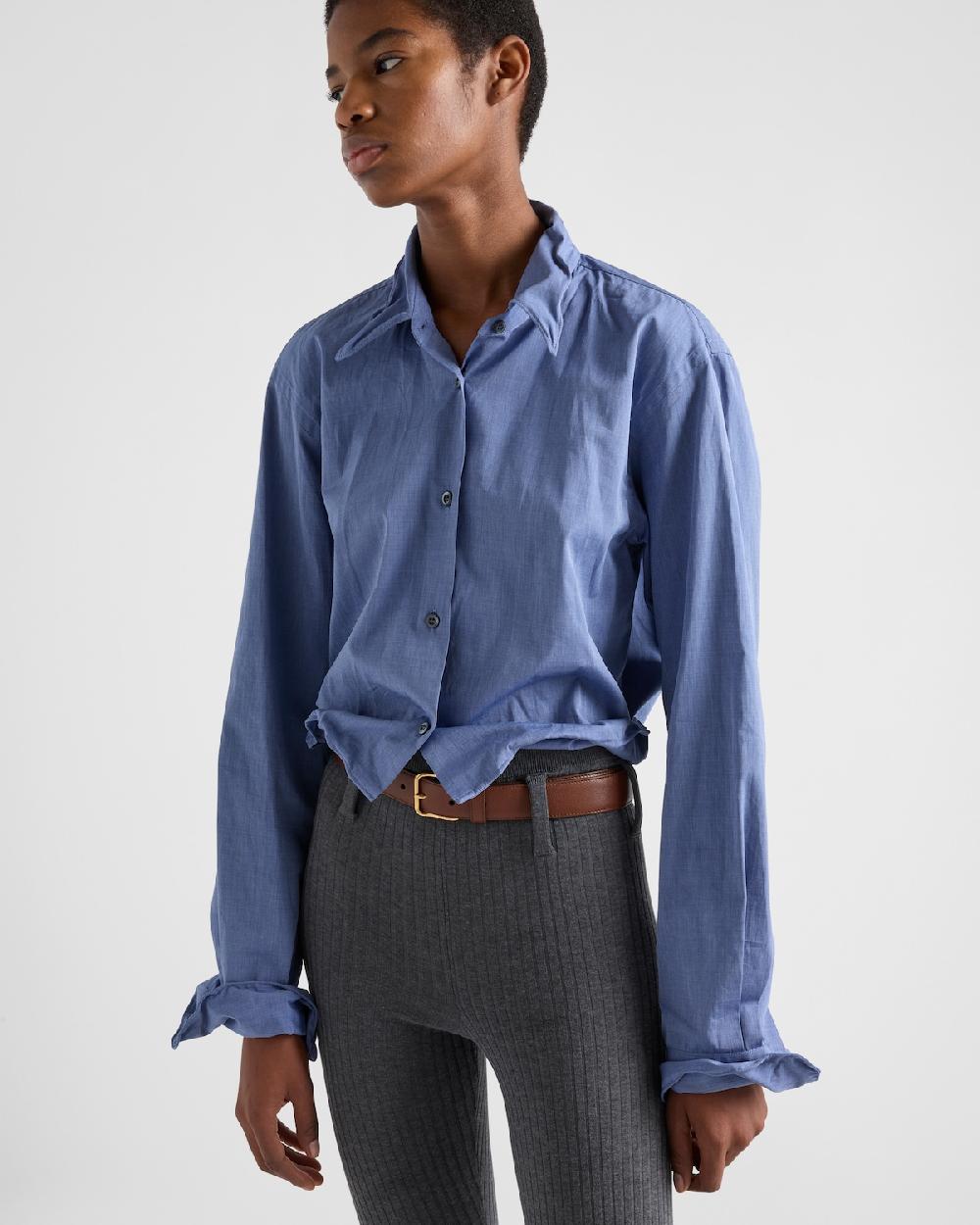 Prada Camisa de fil-à-fil Outlet