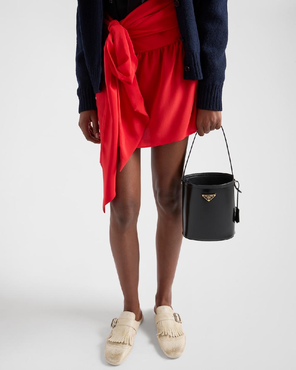 Prada Minifalda de crepé de China Outlet online