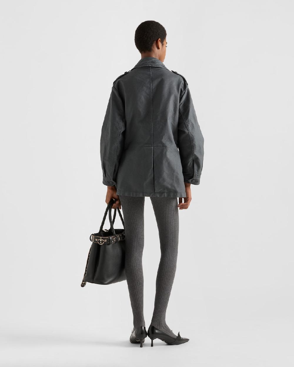 Prada Chaqueta safari de algodón envejecido Tienda