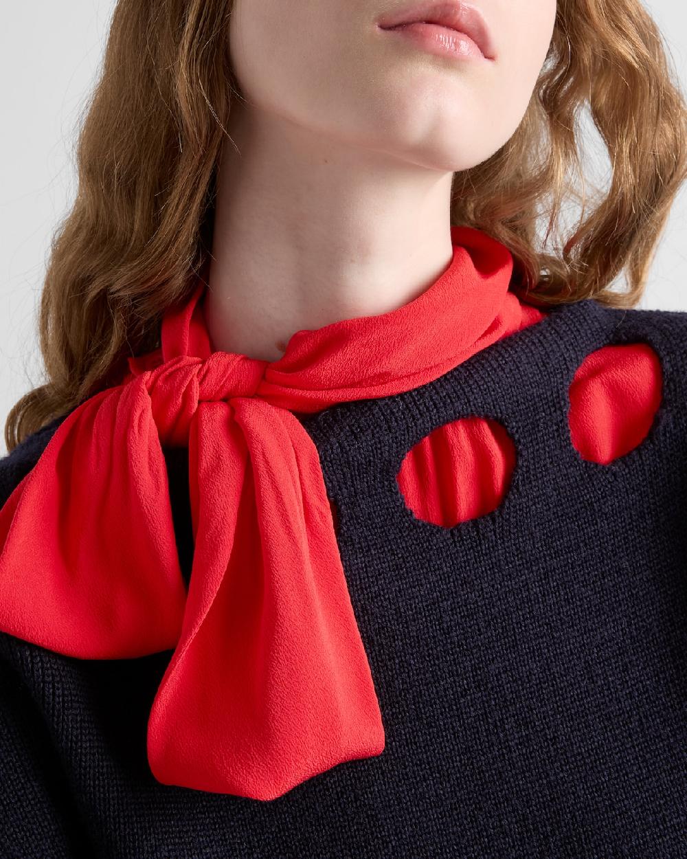 Prada Camisa de crepé Mejor oferta