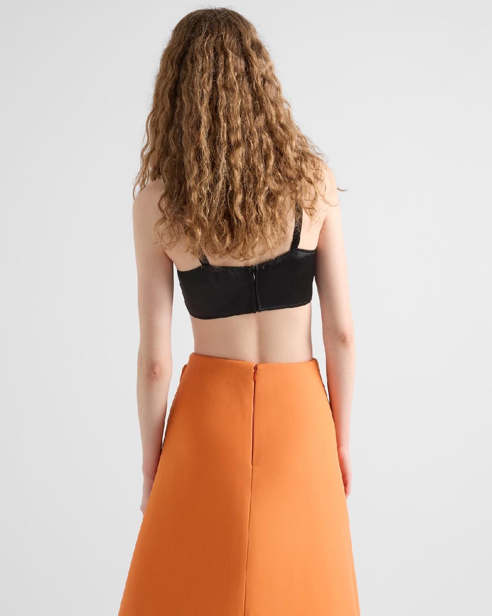 Prada Top sujetador de satén Rebajas top
