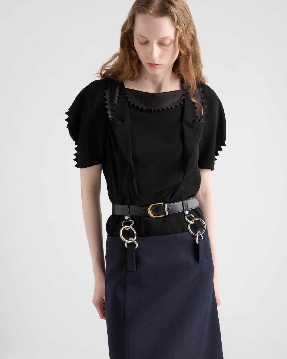 Prada Top de crepé de cady Envío gratis