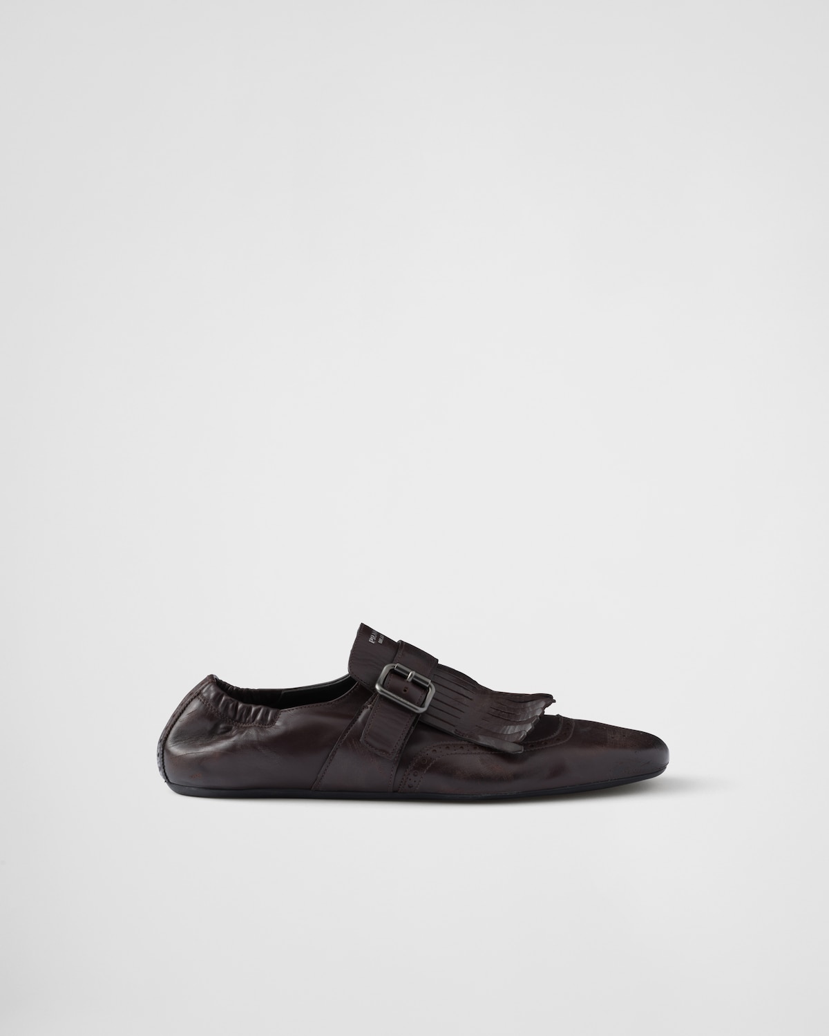 Prada Zapatos Shuffle con tira de hebilla y flecos